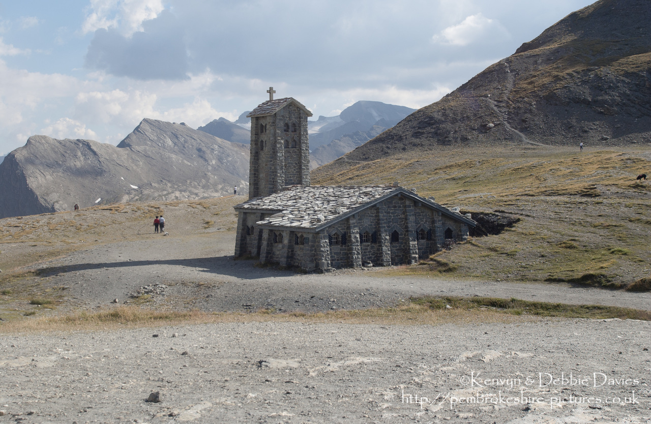 "Notre Dame de Toute Prudence" at Col de l'iseran ( the highest paved mountain pass in the Alps).